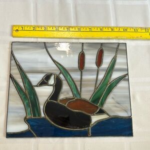 Stained glass duck tile, 8x10”